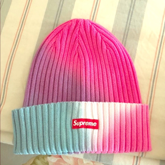 supreme tie dye beanie